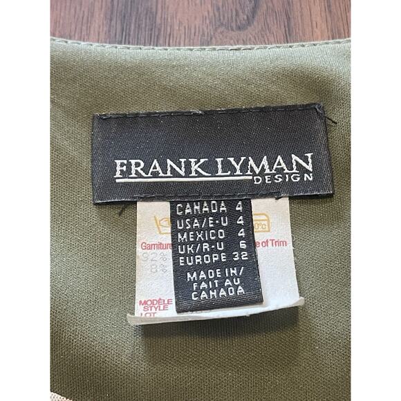 Frank Lyman jacket blazer 4 leopard ruffled mesh full zip long sleeve womens - Picture 5 of 12